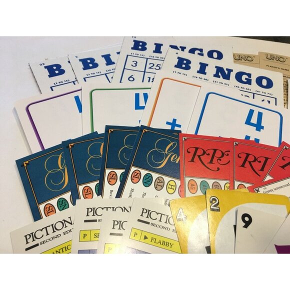 Assorted Game Card Pieces Crafts Junk Journal Ephemera Lot 72 Pcs mq - Picture 6 of 7